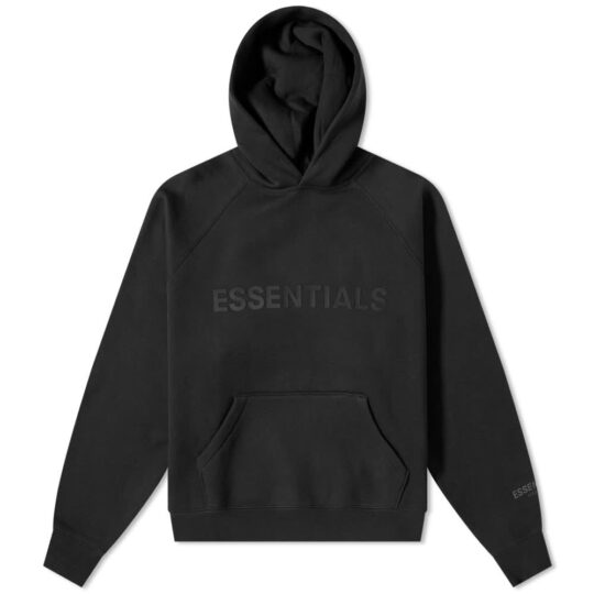 Fear of God ESSENTIALS Front Logo Hoody 'Black' | MRSORTED