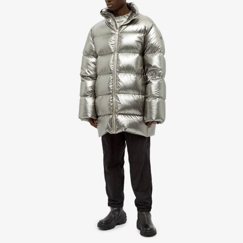 Rick Owens + Moncler Cyclopic Coat 'Silver' | MRSORTED
