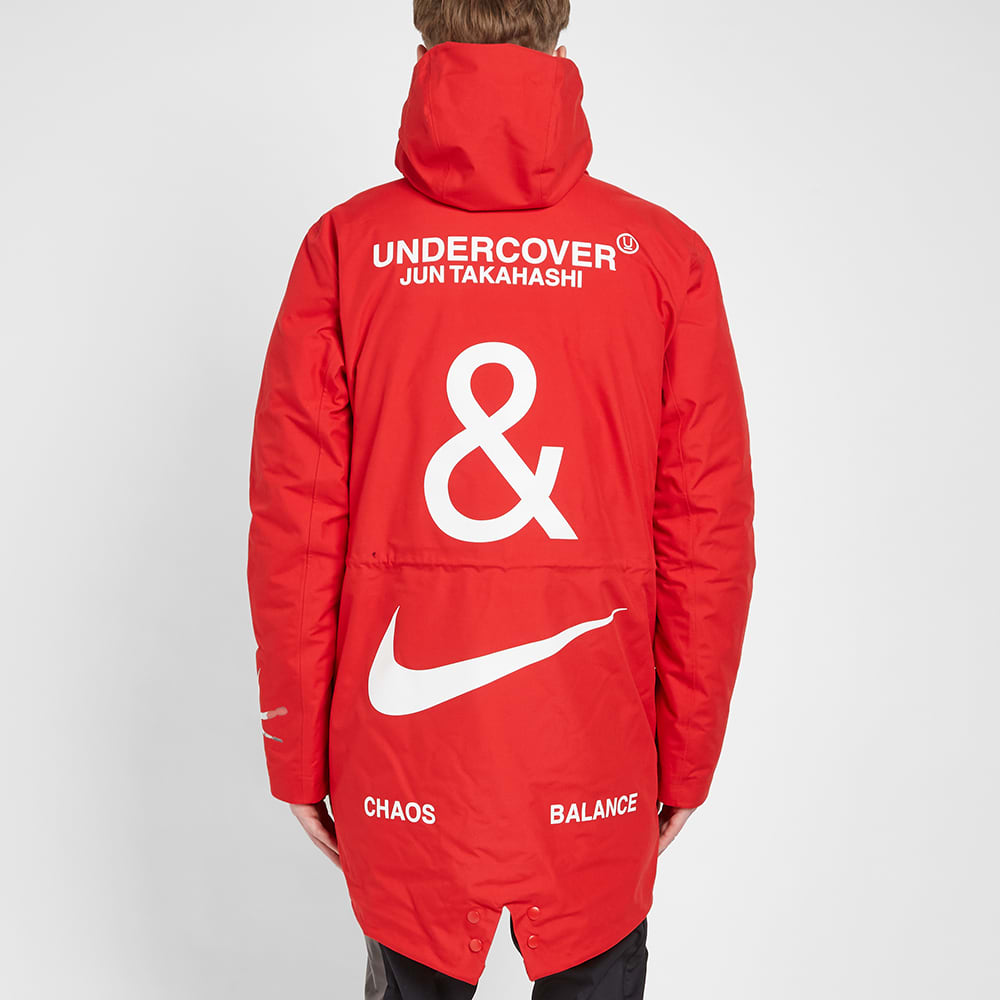 Homme Parka Nike X Undercover À Poches Multiples Red