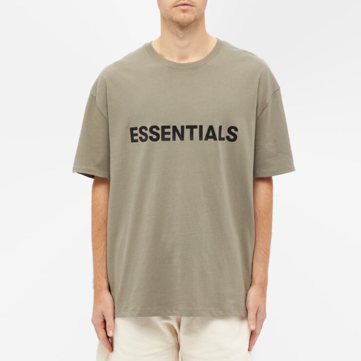 Fear of God ESSENTIALS Front Logo T-Shirt 'Taupe' - MRSORTED