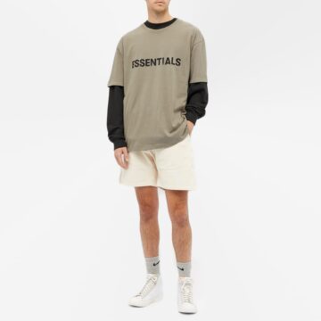 Fear of God ESSENTIALS Front Logo T-Shirt 'Taupe' | MRSORTED