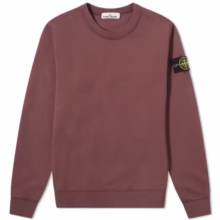 Stone Island Garment Dyed Sweatshirt 'Burgundy'