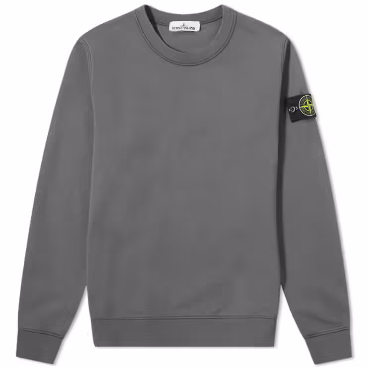 Stone Island Garment Dyed Sweatshirt 'Pewter Grey'