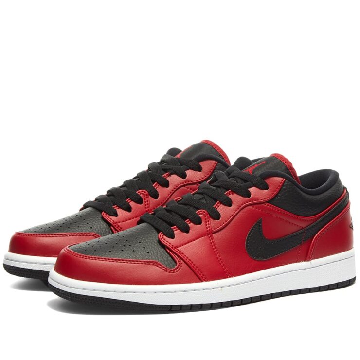 Air Jordan 1 Low 'Red & Black' 553558-605