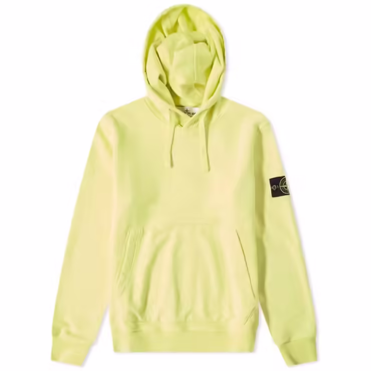 Stone Island Garment Dyed Hoody 'Lemon'