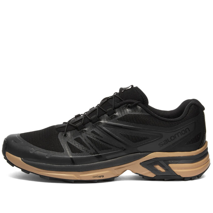 salomon xt wings 2 trainers in black tan