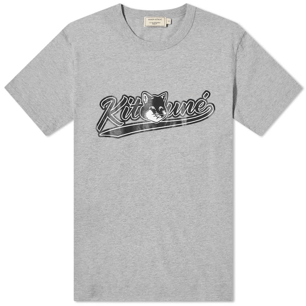 Maison Kitsuné Varsity Fox T-Shirt 'Grey' | MRSORTED