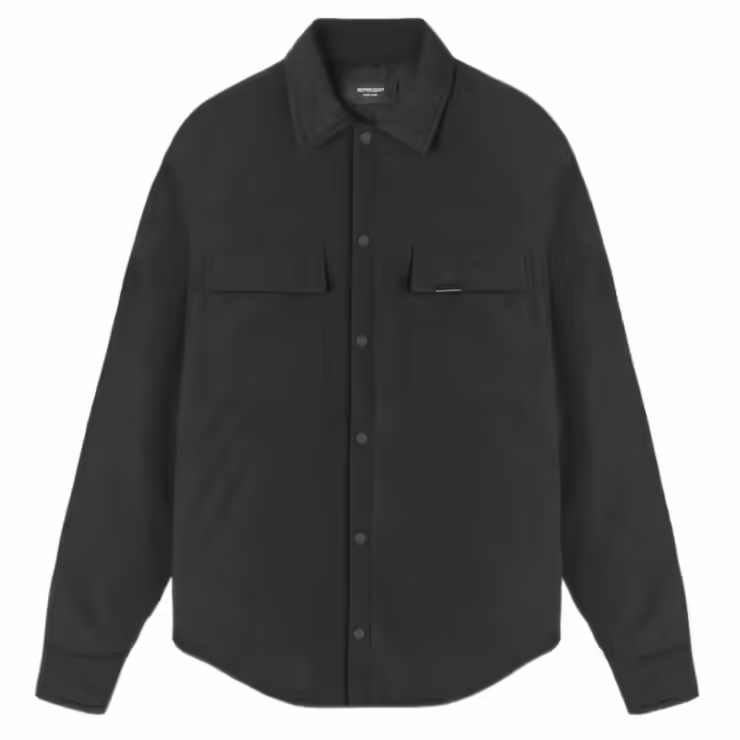 Represent Down Overshirt 'Black'