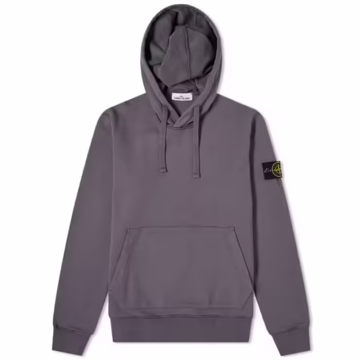 Stone Island Garment Dyed Hoody 'Pewter Grey'
