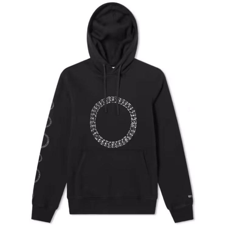 1017 ALYX 9SM Cube Chain Hoody 'Black'