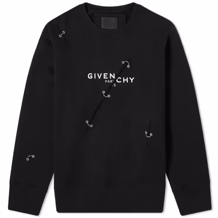Givenchy Metal Details Oversized Sweatshirt 'Black'