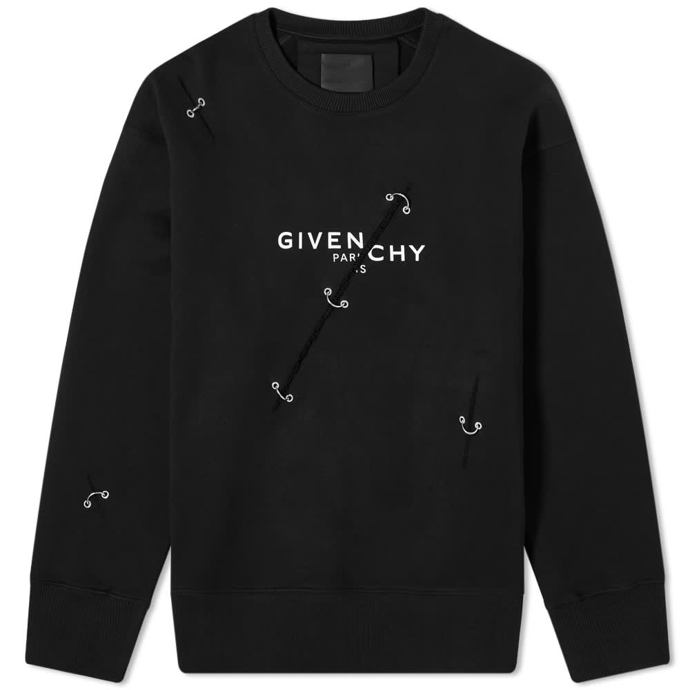 Givenchy Metal Details Oversized Sweatshirt 'Black' | MRSORTED