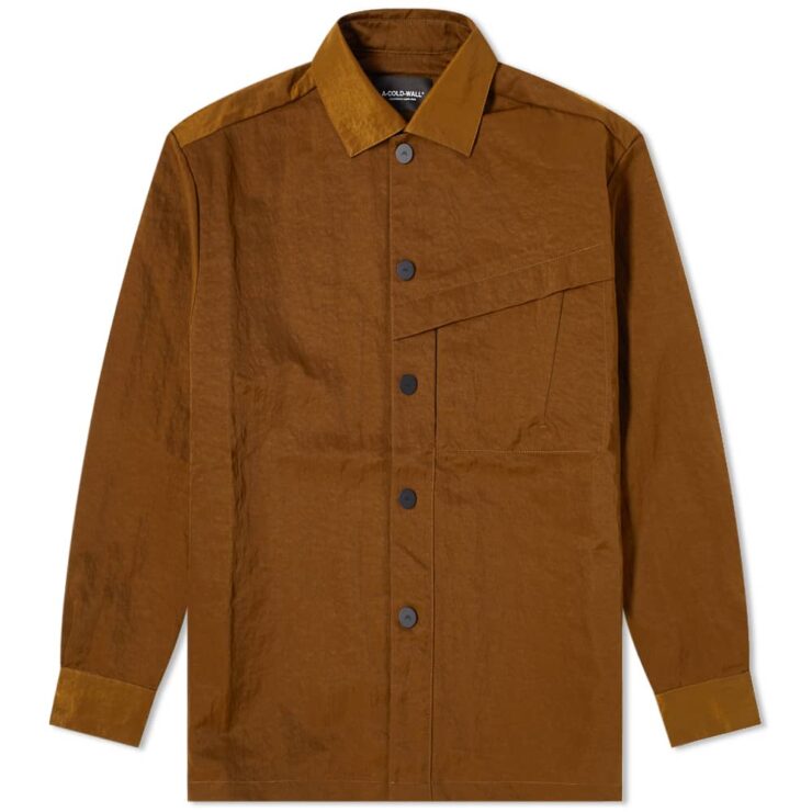 A-Cold-Wall* Oversized Coach Overshirt 'Umber'
