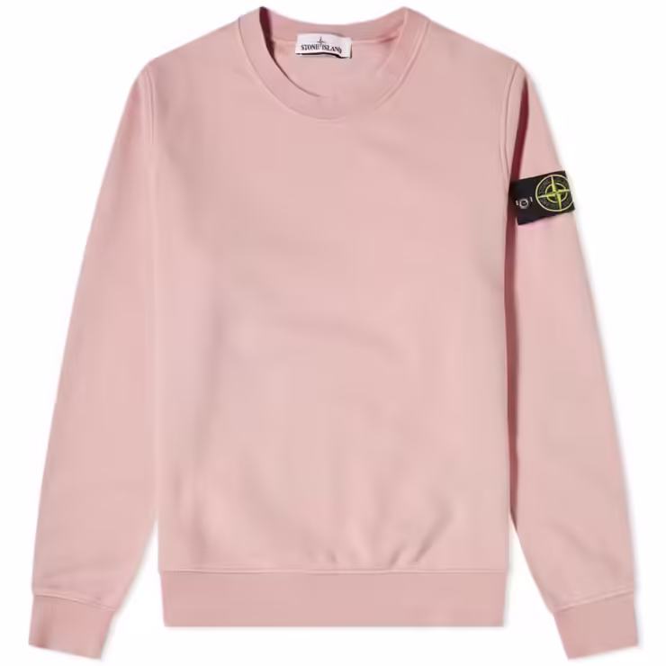 Stone Island Garment Dyed Sweatshirt 'Rose Pink'