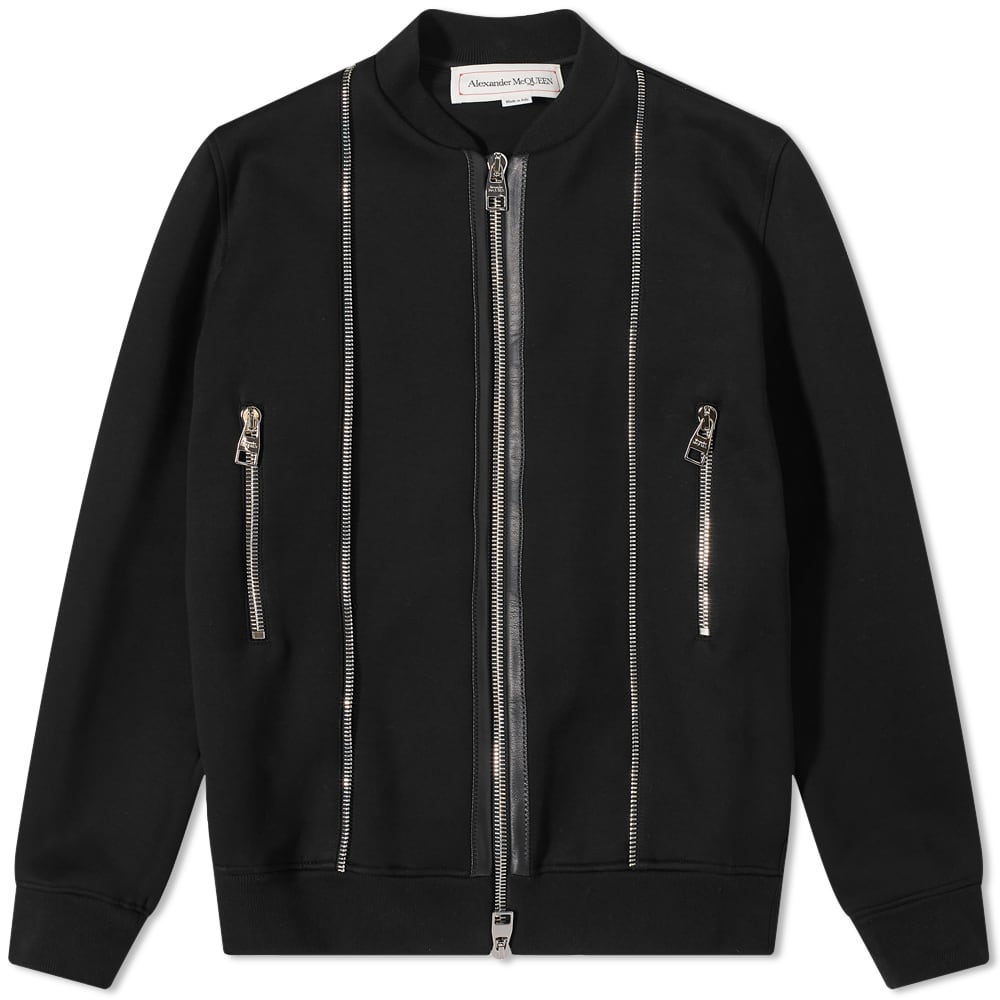 Alexander McQueen Multi Zip Detail Blouson 'Black' | MRSORTED