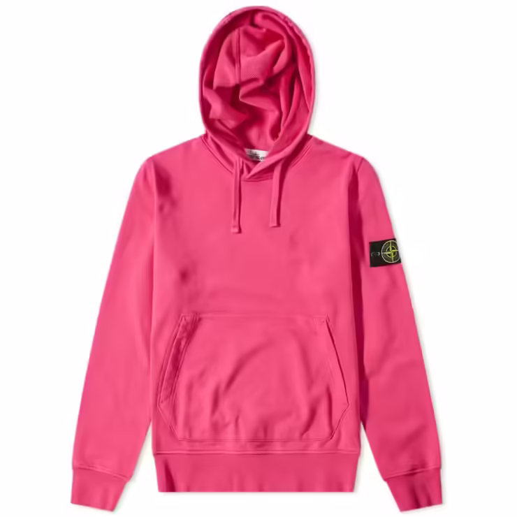 Stone Island Garment Dyed Hoody 'Fuschia'