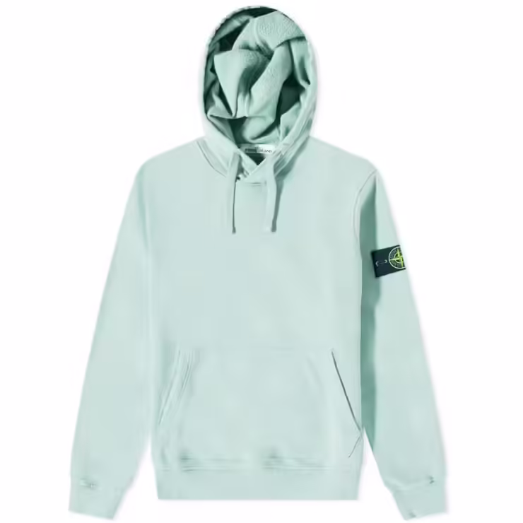 Stone Island Garment Dyed Hoody 'Aqua'