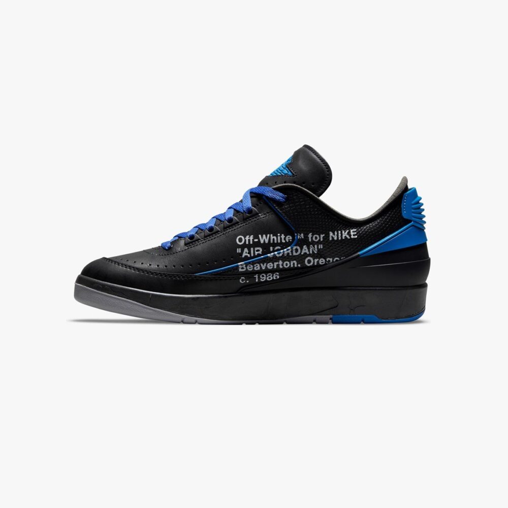 Air Jordan 2 Low x Off-White 'Black & Varsity Royal'