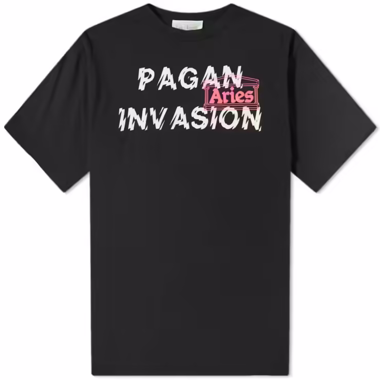 Aries Pagan Invasion T-Shirt 'Black'