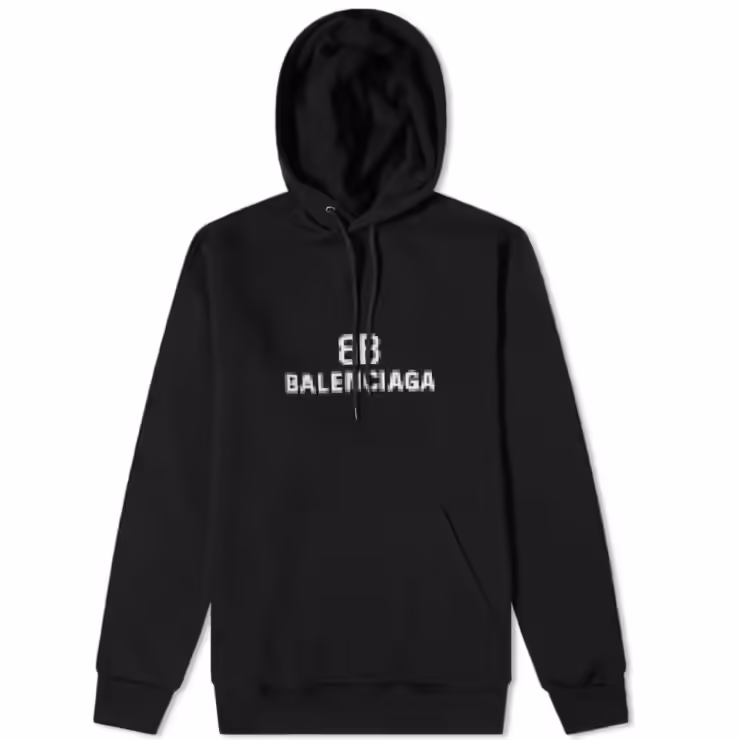Balenciaga BB Pixel Hoody 'Black'