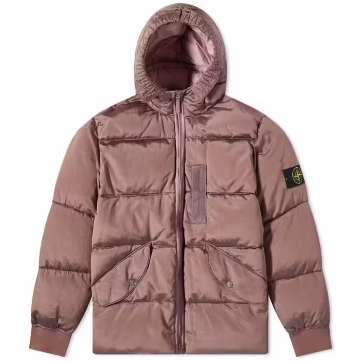Stone Island Nylon Metal Hooded Down Jacket 'Rose'