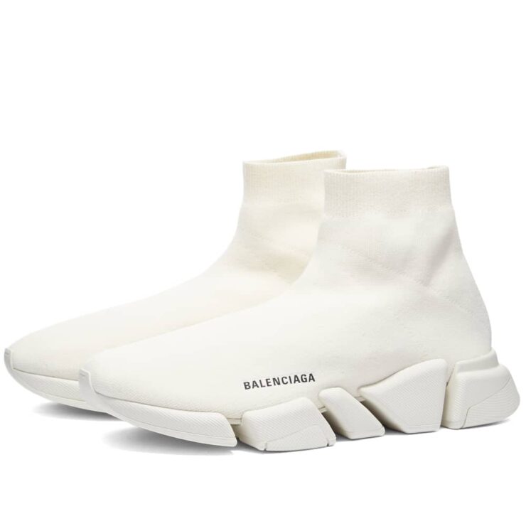 Balenciaga speed sale runner white