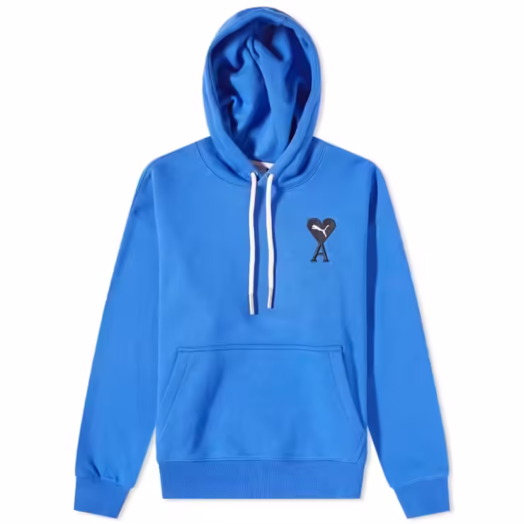 PUMA x AMI Heart Logo Hoody 'Blue'