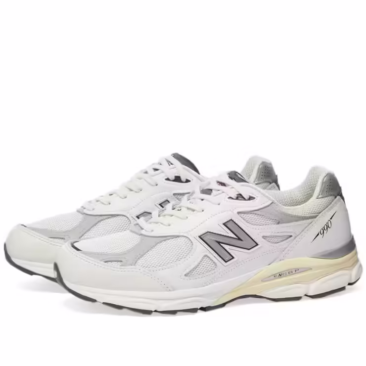 New Balance 990v3 'White & Grey'