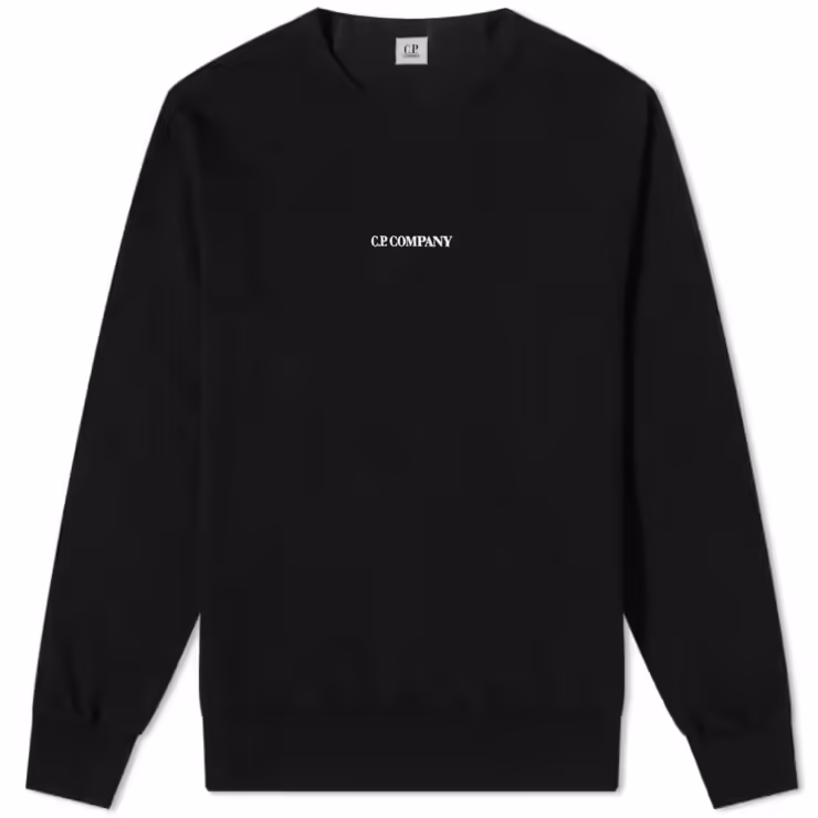 CP Company Centre Logo Sweatshirt 'Black'