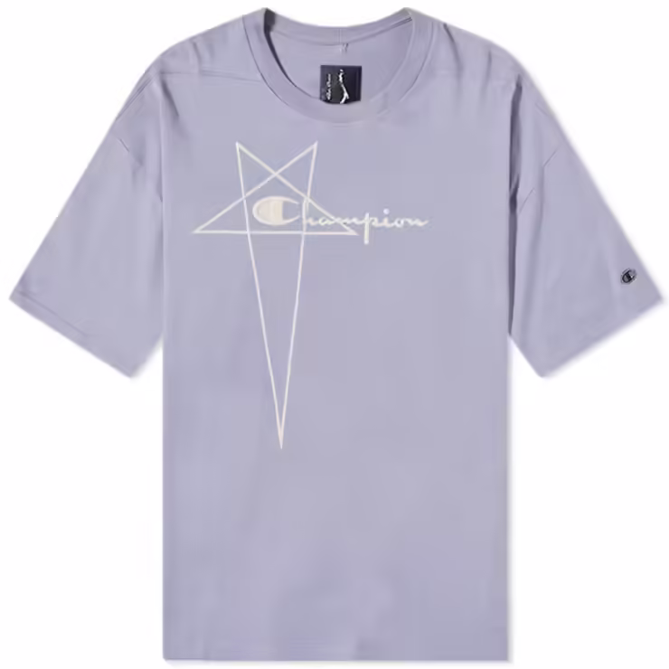 Rick Owens x Champion Oversized Logo T-Shirt 'Blue'