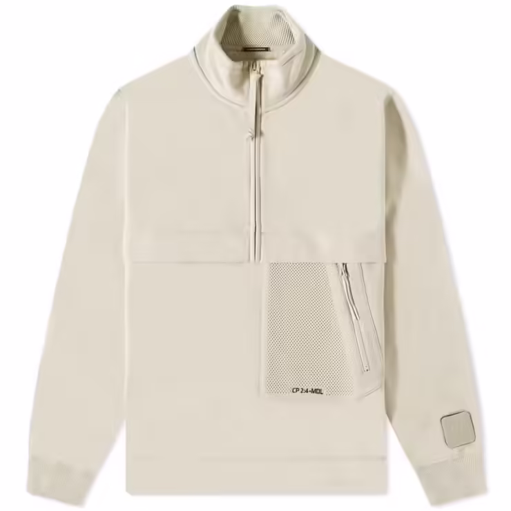 CP Company Metropolis Tech Pocket Quarter Zip 'Pelican'