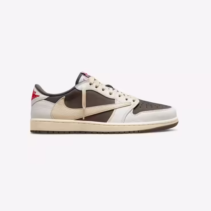 Air Jordan 1 Low x Travis Scott 'Sail, Red & Ridgerock'