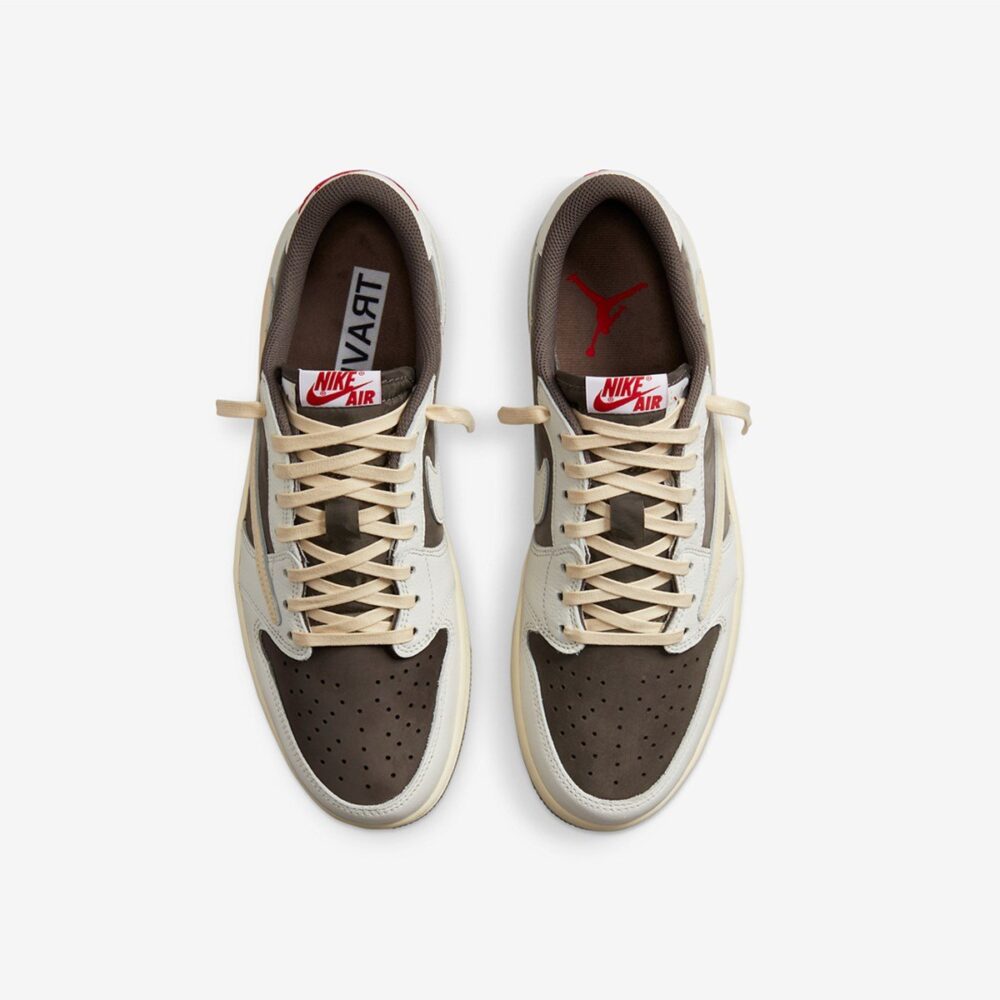 Air Jordan 1 Low x Travis Scott 'Sail, Red & Ridgerock'