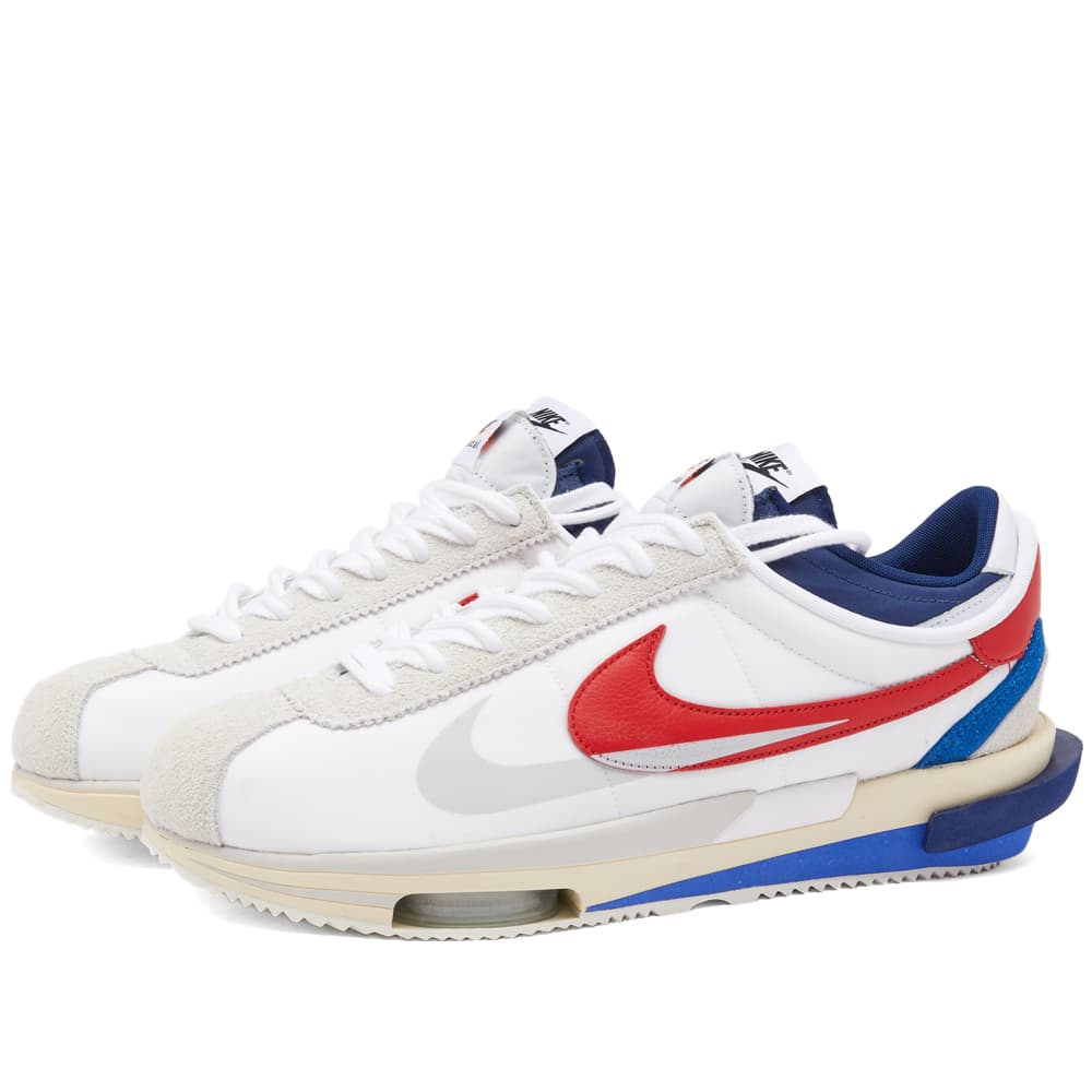 Nike Zoom Cortez SP x SACAI 'White & University Red' | MRSORTED