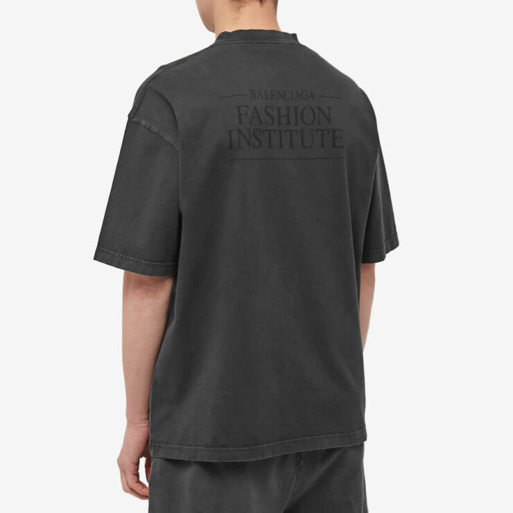 Balenciaga Fashion Institute T-Shirt 'Washed Black' | MRSORTED