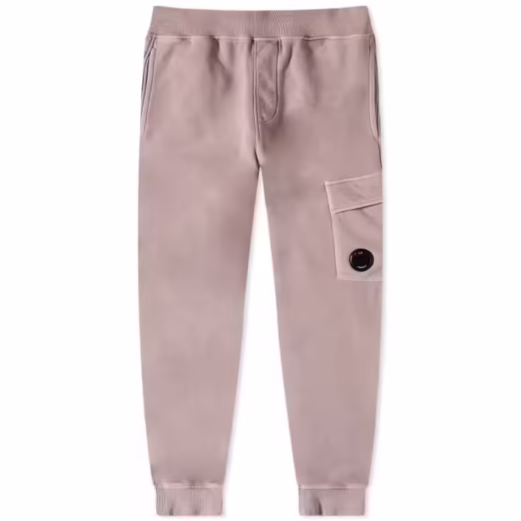 CP Company Garment Dyed Lens Pocket Sweatpants 'Bark'