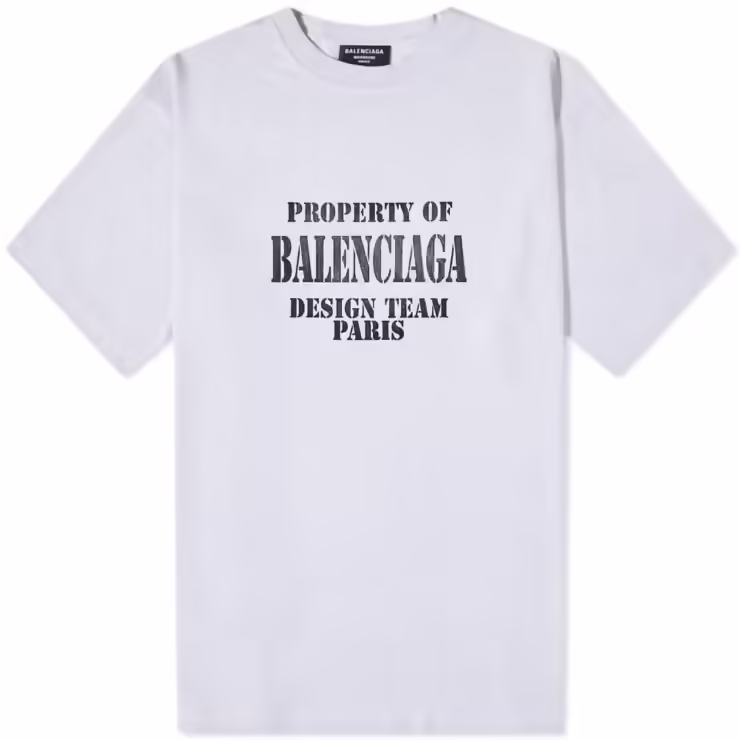 Balenciaga Property T-Shirt 'Vintage White'