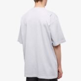 BALENCIAGA: t-shirt with contrasting graffiti logo - White