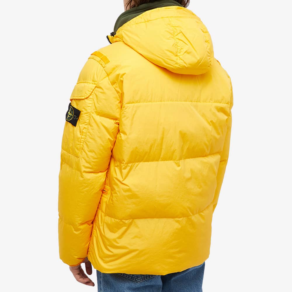 Stone island yellow on sale puffer