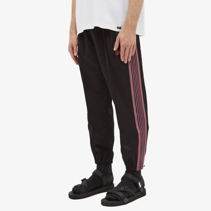 Needles Poly Smooth Zipped Trackpants 'Black' | MRSORTED