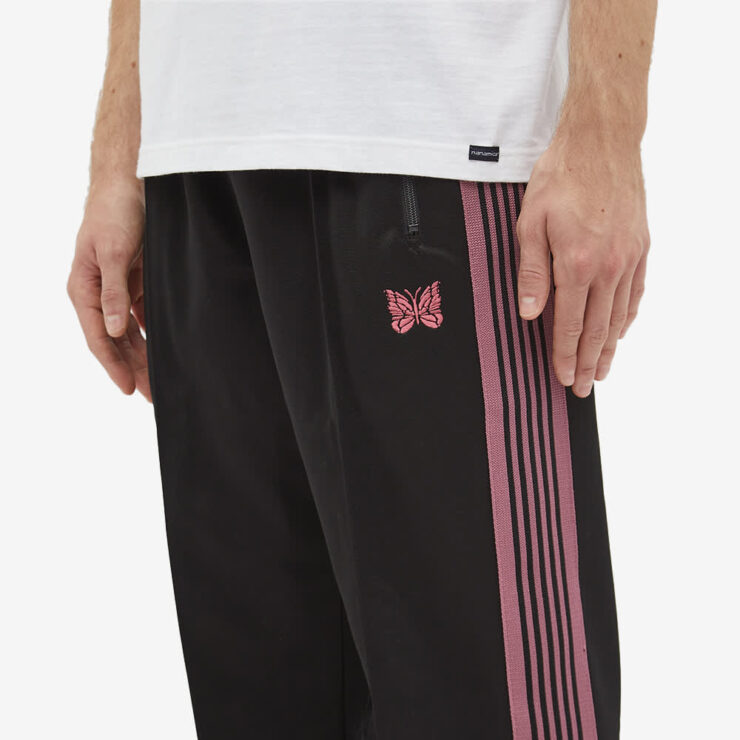 Needles Poly Smooth Zipped Trackpants 'Black' | MRSORTED