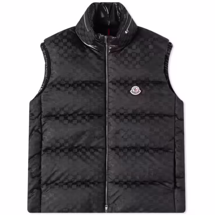 Moncler Kita Jacquard Down Gilet 'Black'