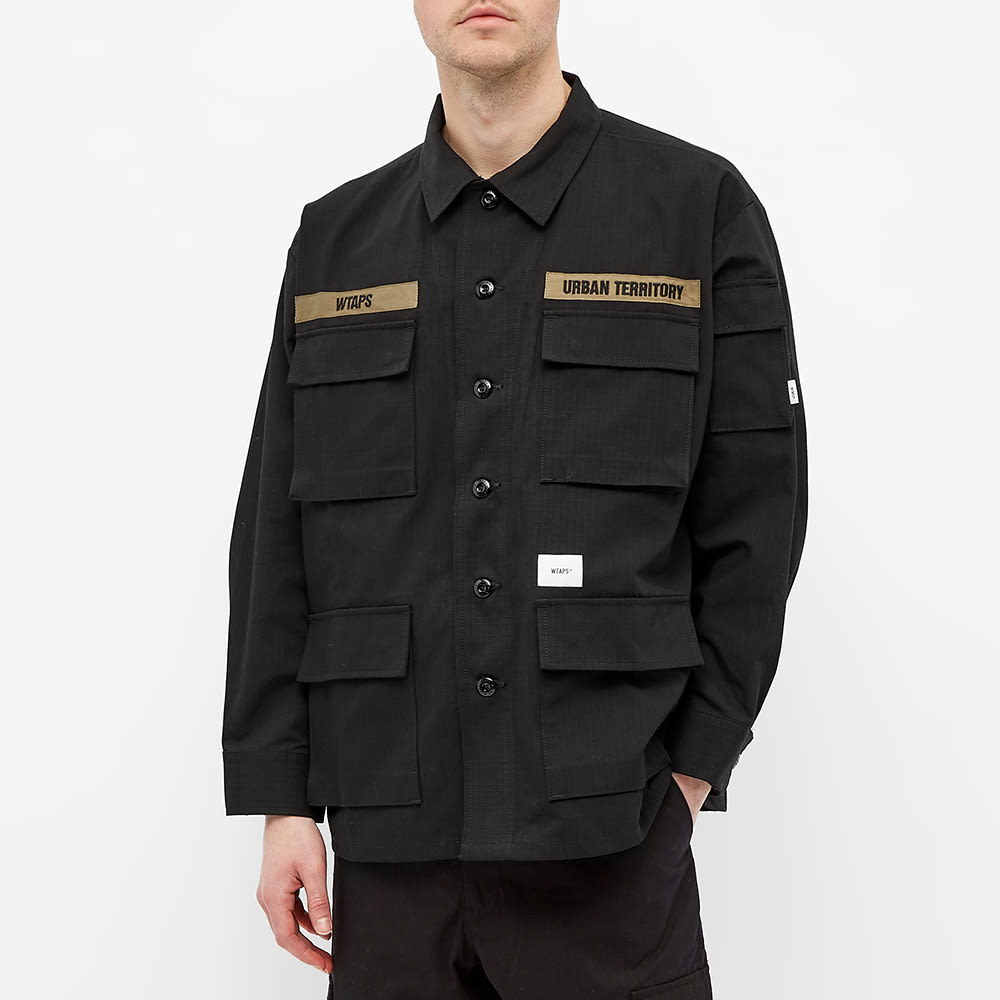 WTAPS Ripstop CORDURA® Woven Jungle Overshirt 'Black' | MRSORTED