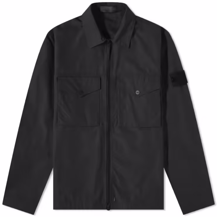 Stone Island Ghost O-Ventile® Overshirt 'Black'