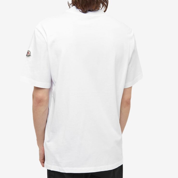 Moncler logo outlet collar t shirt