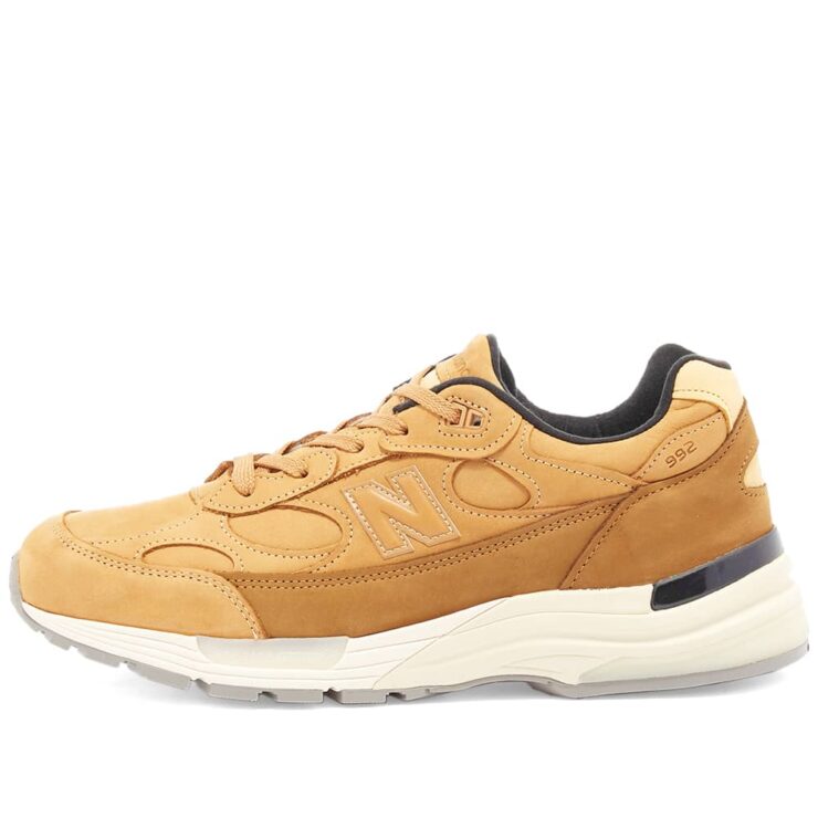 New balance 992 tan with white hot sale