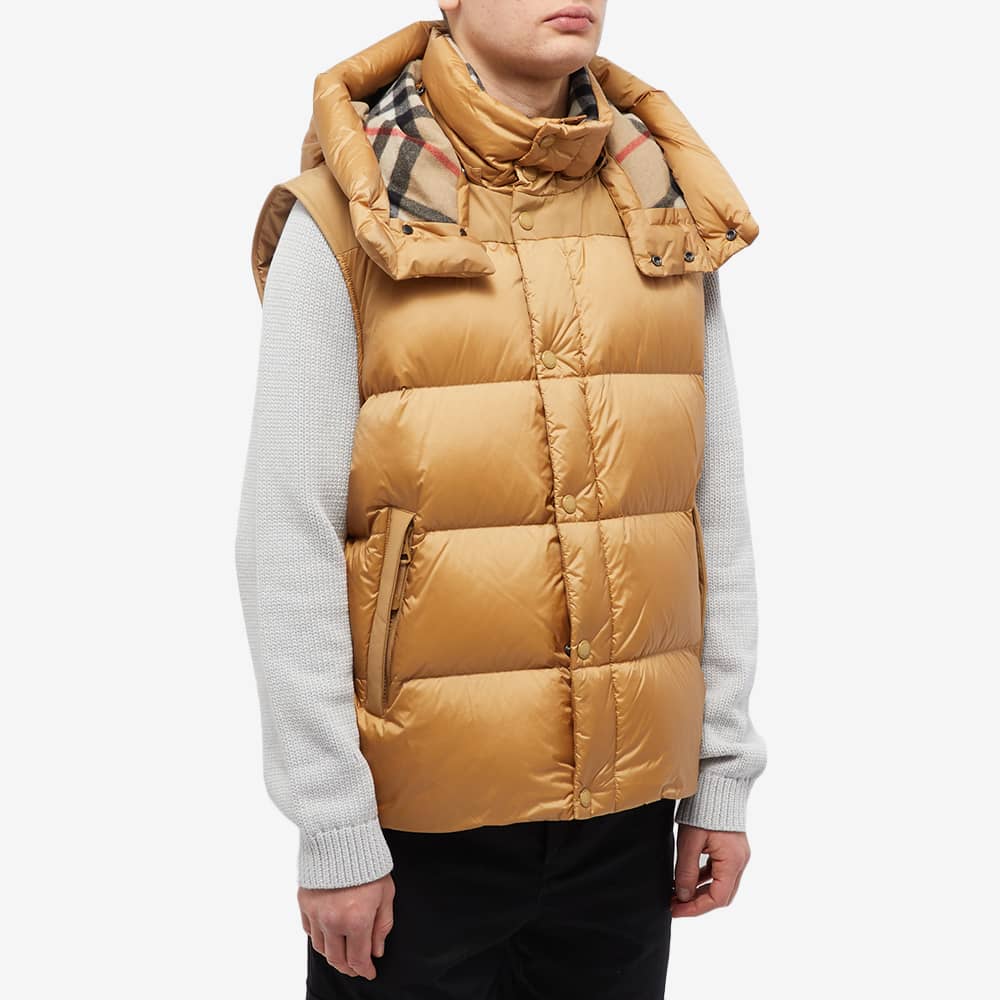 Burberry Detachable Sleeve Hooded Puffer Jacket 'Warm Honey