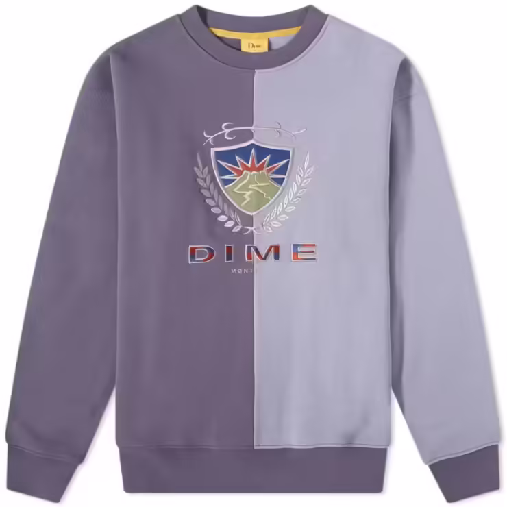 Dime Split Crest Sweatshirt 'Lavender'