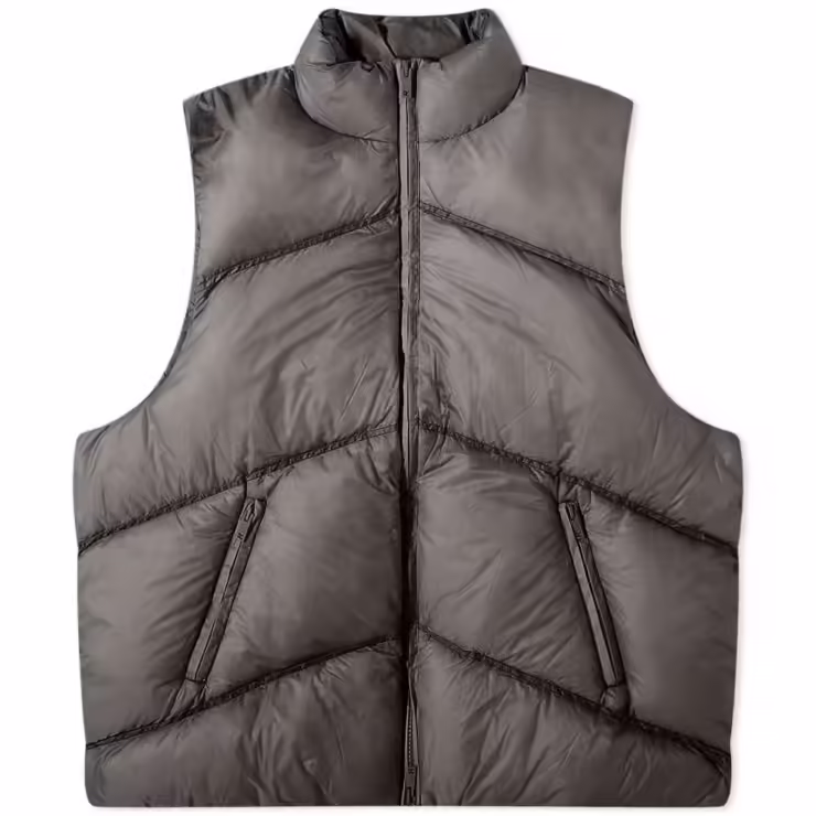 Represent Washed Puffer Gilet 'Black'