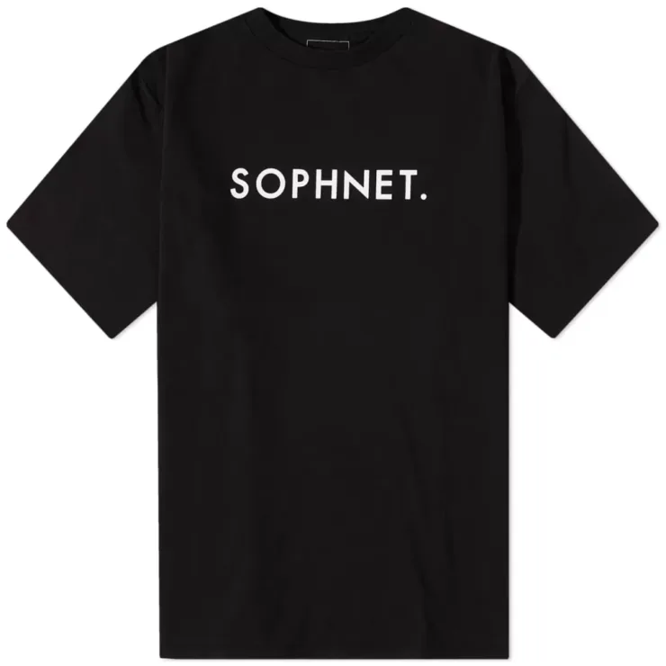 SOPHNET. Logo Baggy T-Shirt 'Black'
